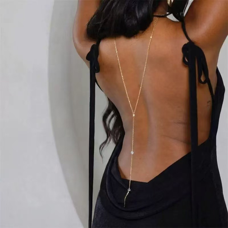 Body Jewelry Back - European and American cross-border back chain