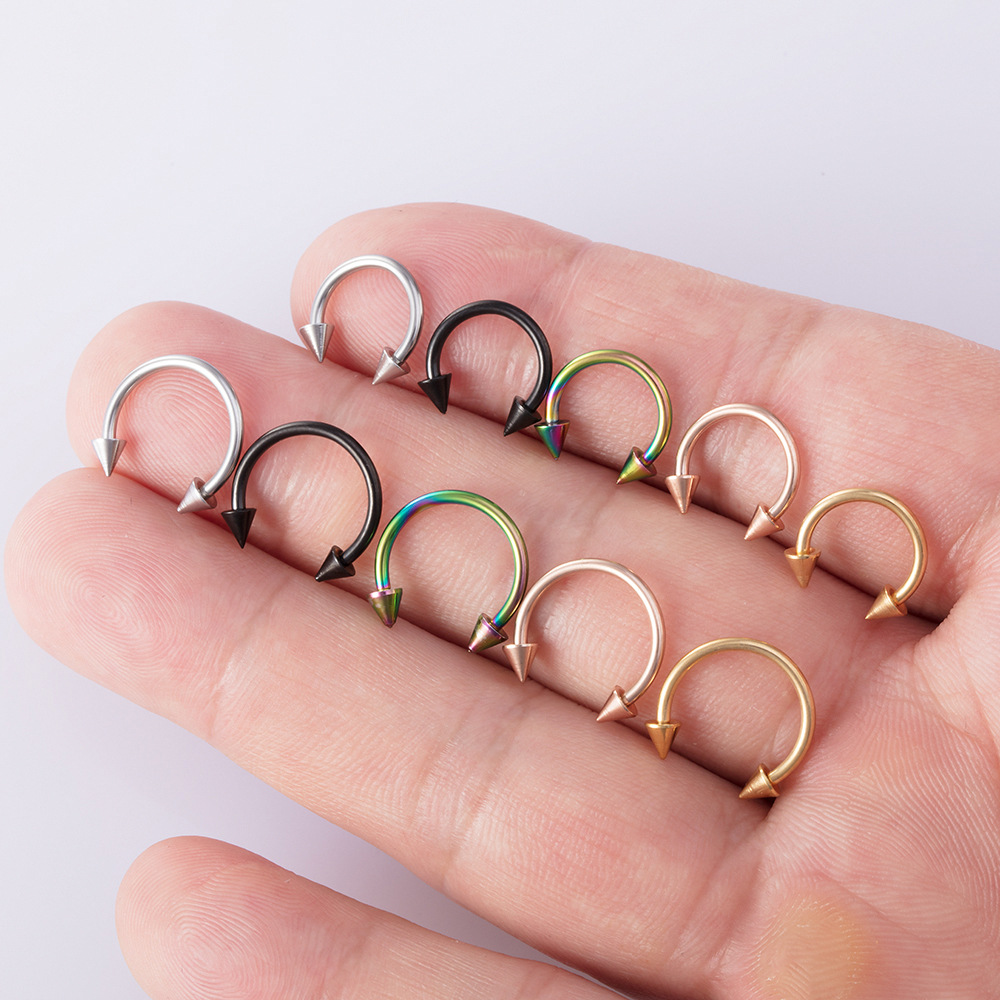 Body Jewelry Piercing - New simple stainless steel C-type nose