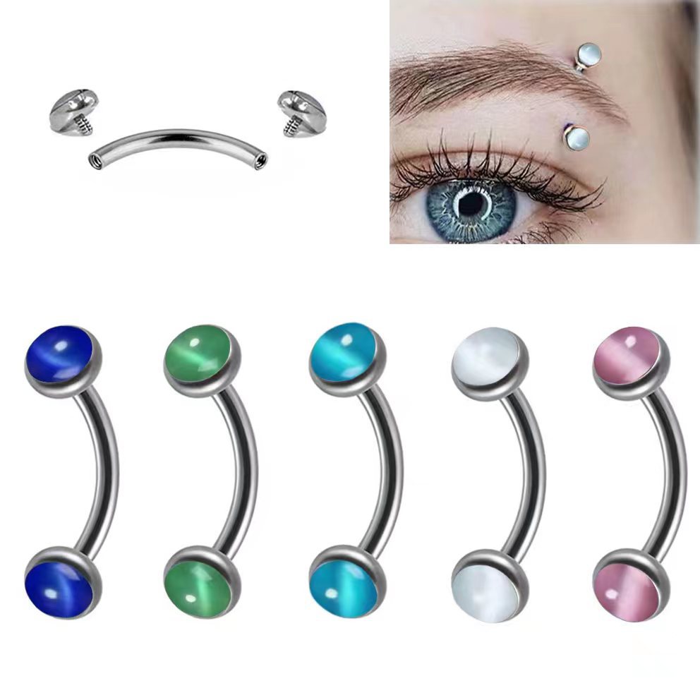 1Piece Eyebrow Piercing Banana - огляд і ціна Eyebrow Curved Barbell