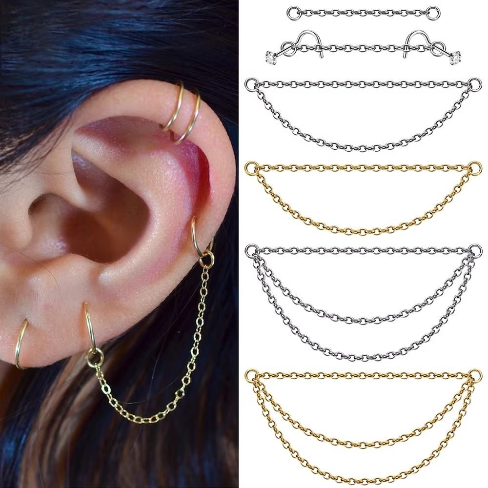 Fashion Titanium Nose Chain Th - огляд і ціна Body Jewelry Piercing