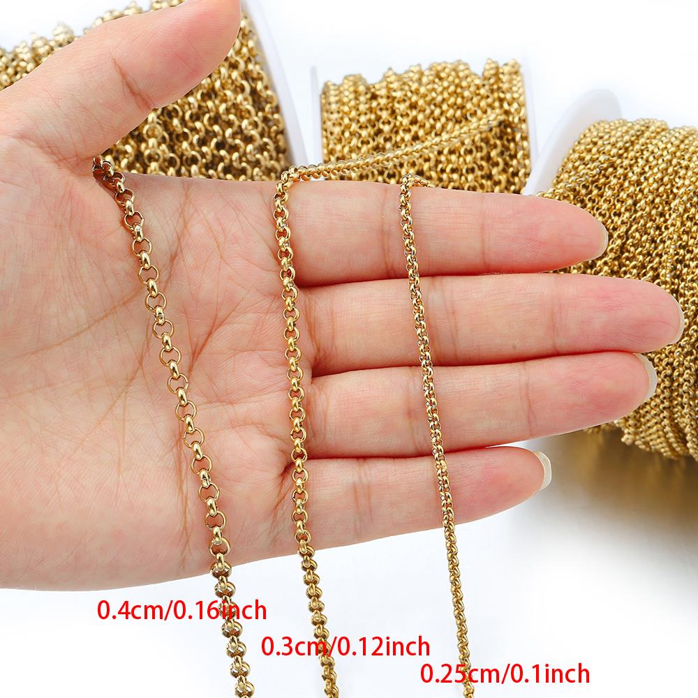 1 meter 2-4mm Stainless Steel  - огляд і ціна Body Jewelry Necklace