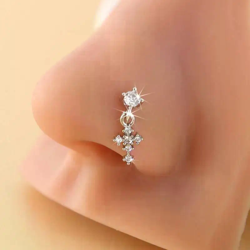 Dangle Nose Rings For Women Cr - огляд і ціна Body Jewelry Piercing