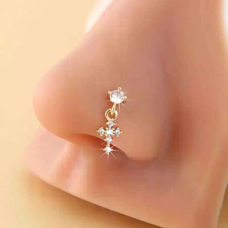 Dangle Nose Rings For Women Cr - огляд і ціна Body Jewelry Piercing