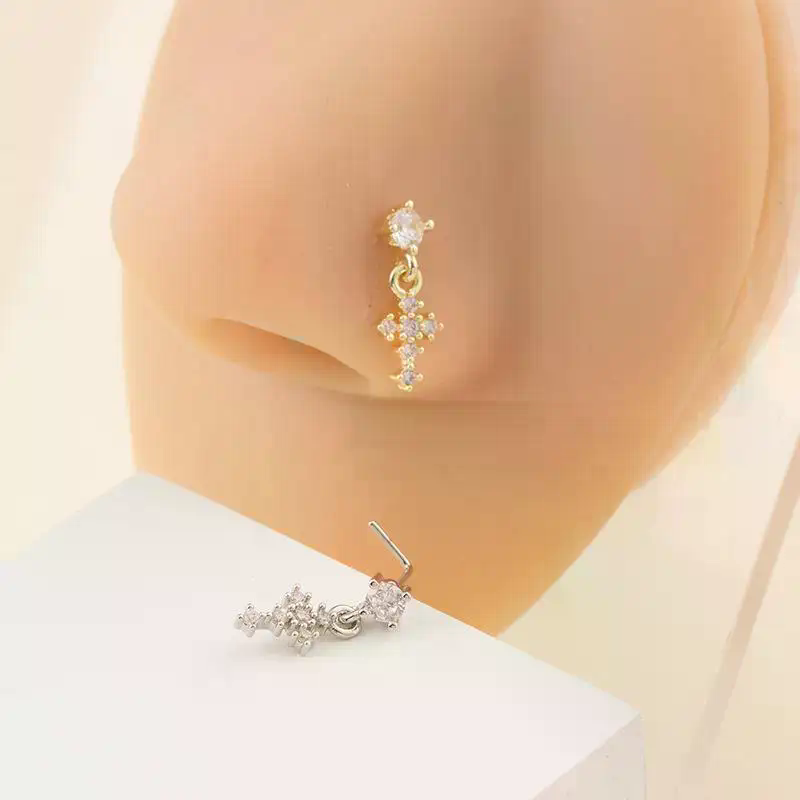 Dangle Nose Rings For Women Cr - огляд і ціна Body Jewelry Piercing
