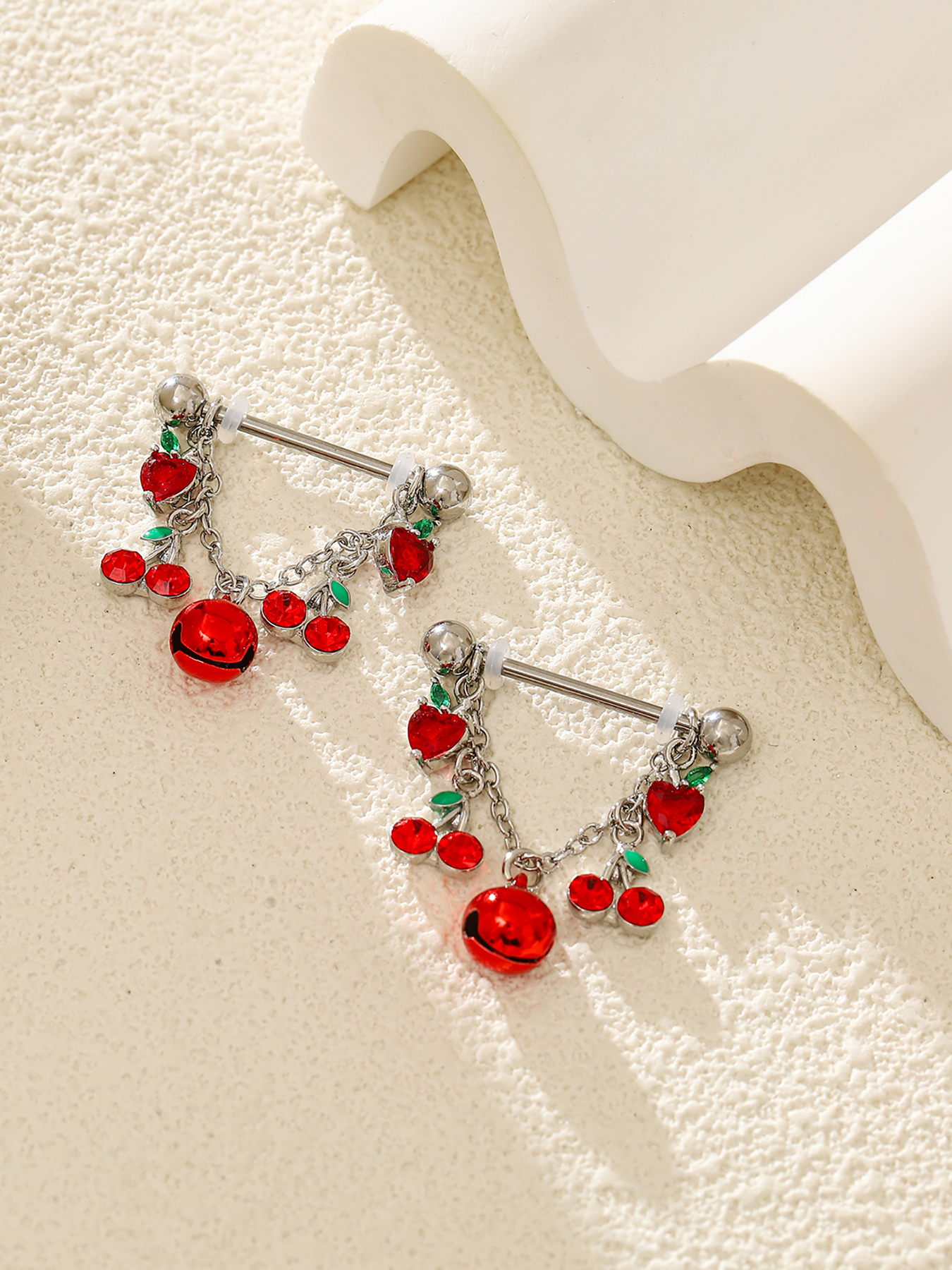 2pcs Fashionable And Cute Frui - огляд і ціна Body Jewelry Nipple Chain