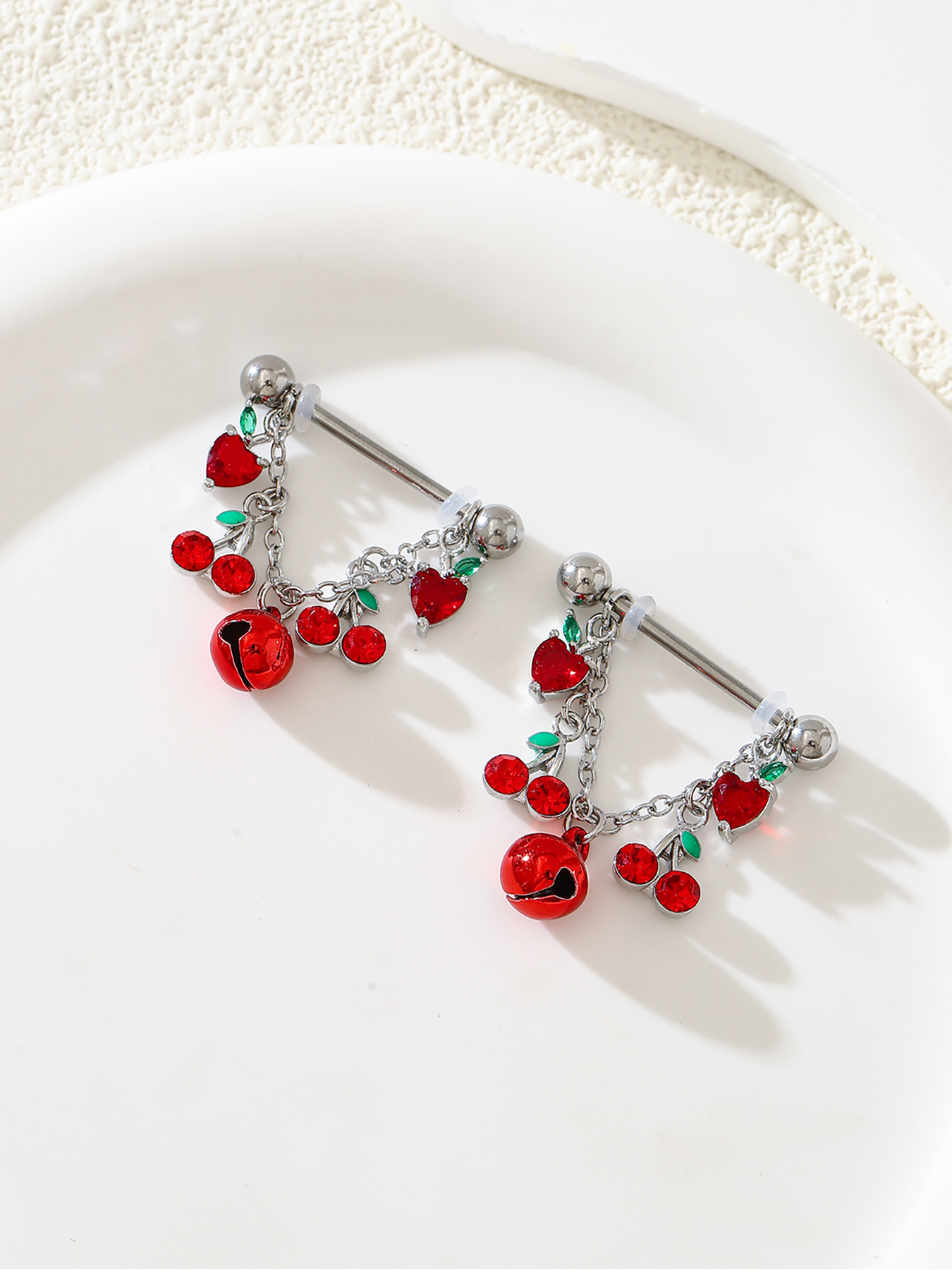 2pcs Fashionable And Cute Frui - огляд і ціна Body Jewelry Nipple Chain