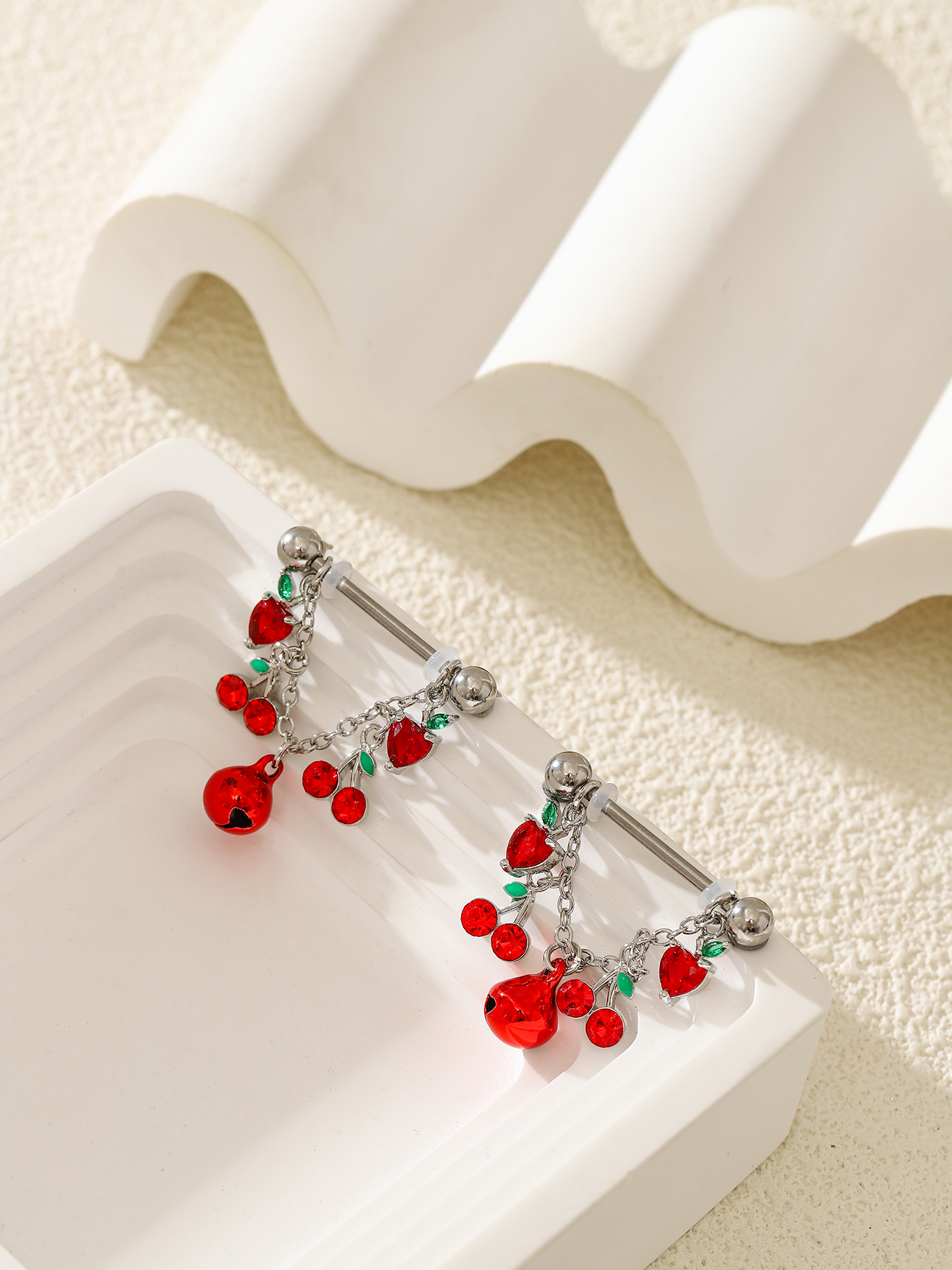2pcs Fashionable And Cute Frui - огляд і ціна Body Jewelry Nipple Chain