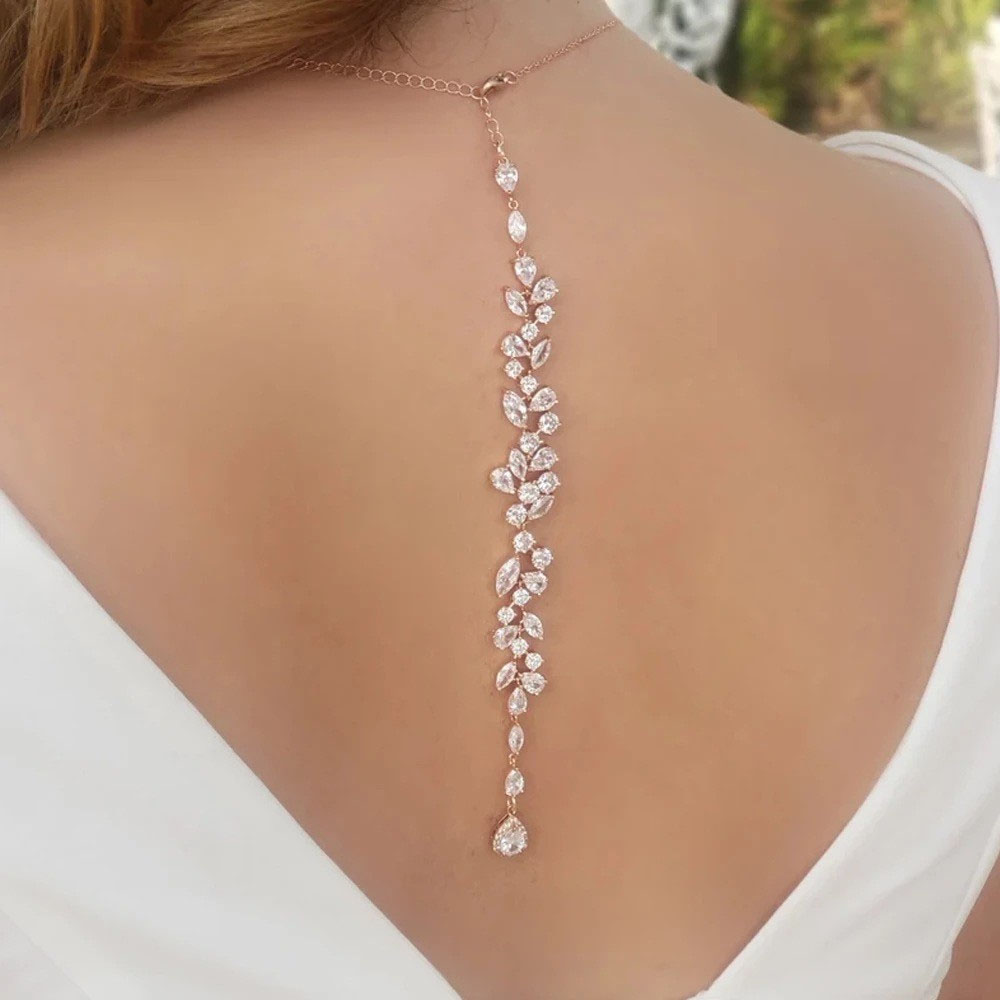 Luxury Leaf Silver Body Chain  - огляд і ціна Body Jewelry Back