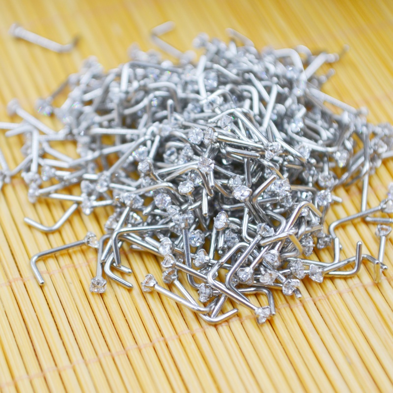 Wholesale 50pcs/Lot 20G PVD Co - огляд і ціна Nostril Screw Pin