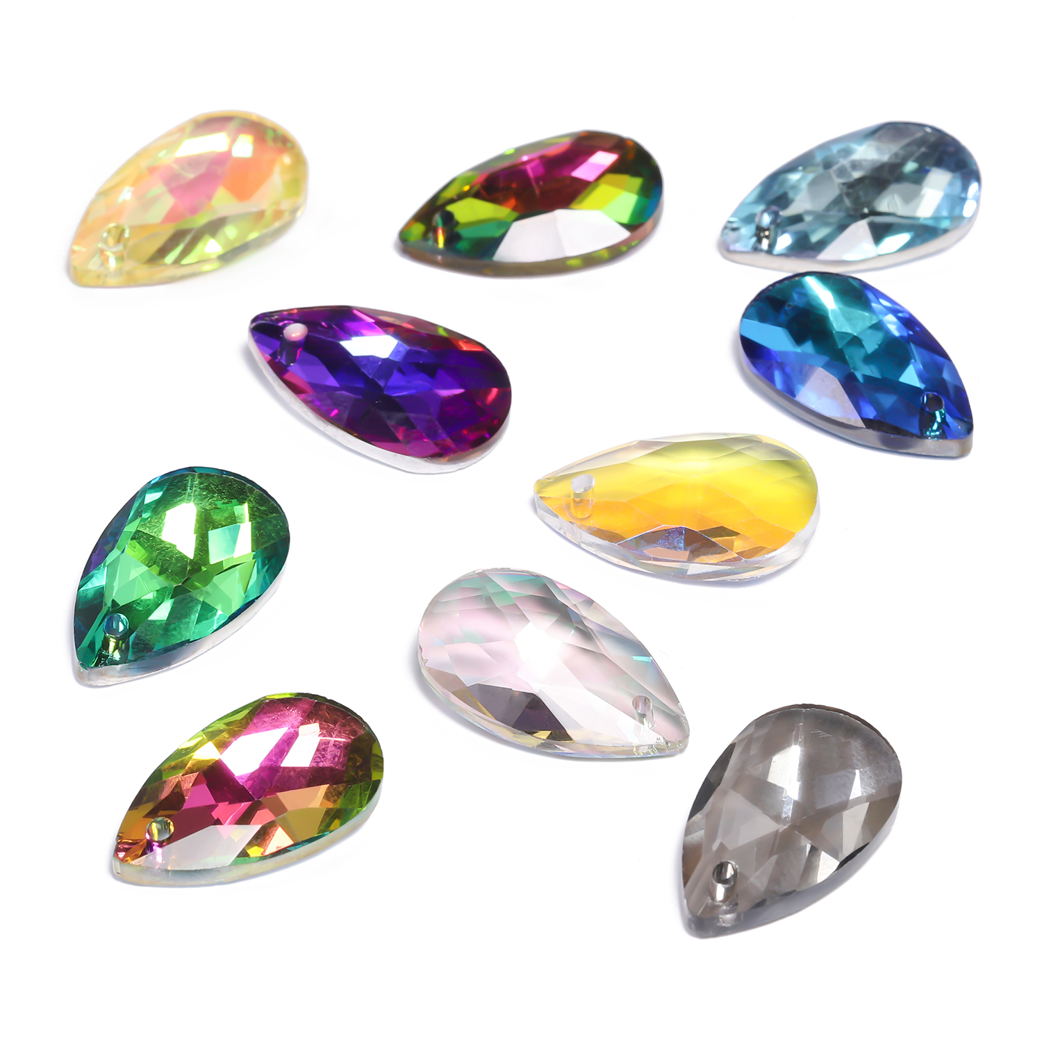 8pcs 13x22mm Single Hole Glass - огляд і ціна Body Jewelry Piercing