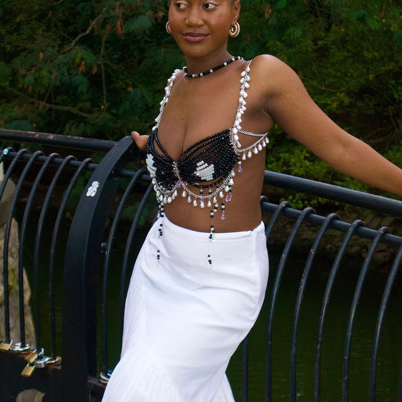Handmade Female Crystal Body C - огляд і ціна Body Jewelry Nipple Chain