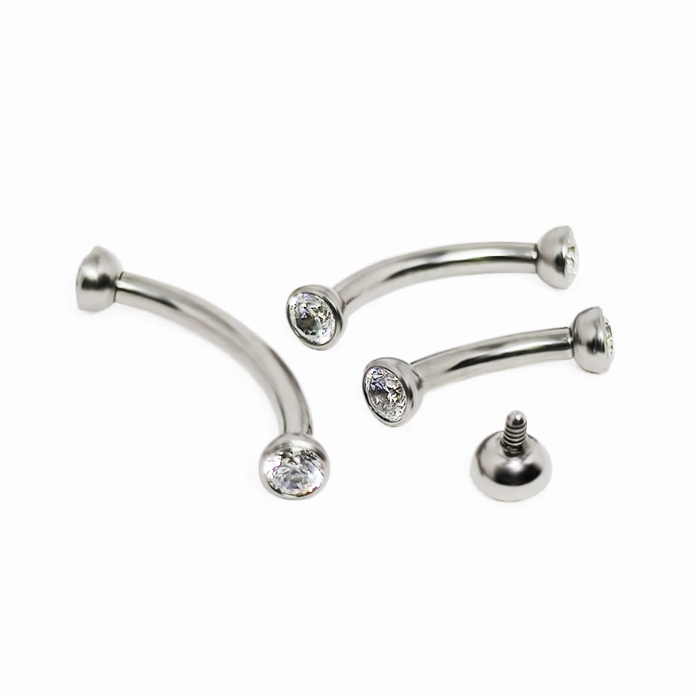 F136 Titanium Piercings Eyebro - огляд і ціна Eyebrow Curved Barbell