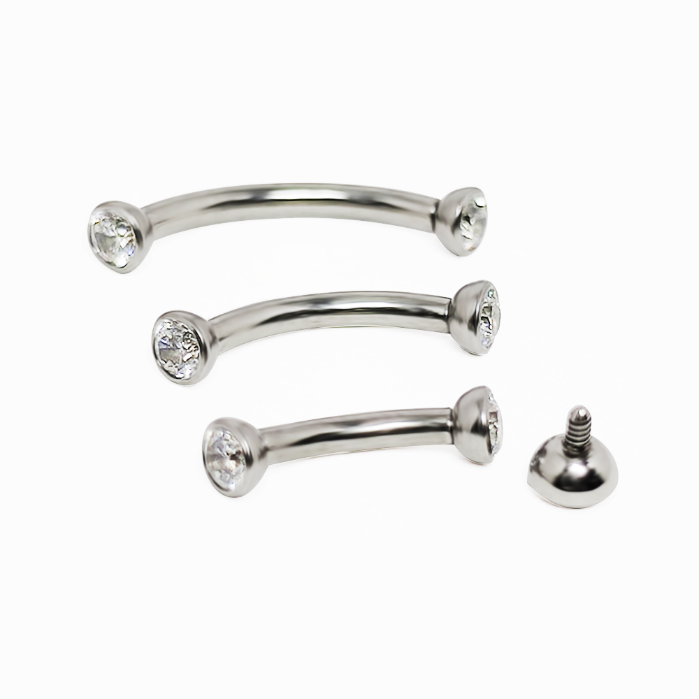 F136 Titanium Piercings Eyebro - огляд і ціна Eyebrow Curved Barbell