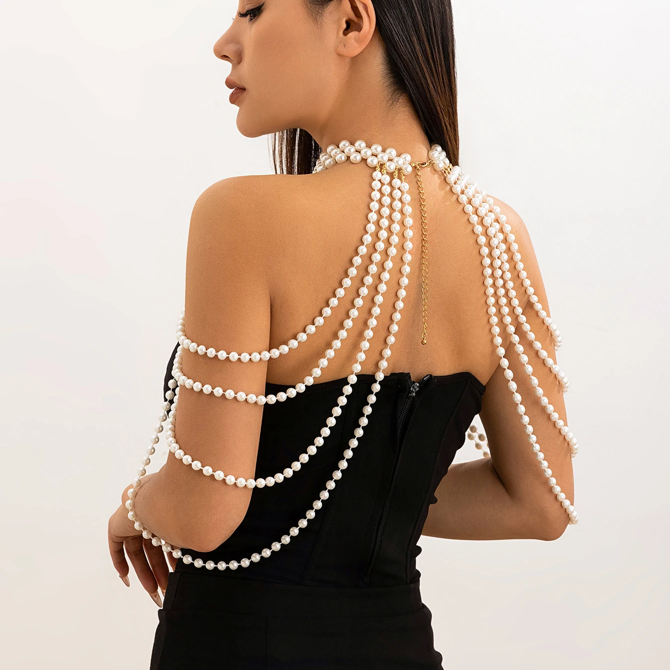 Bridal Tassel Imitation Pearl  - огляд і ціна Body Jewelry Necklace