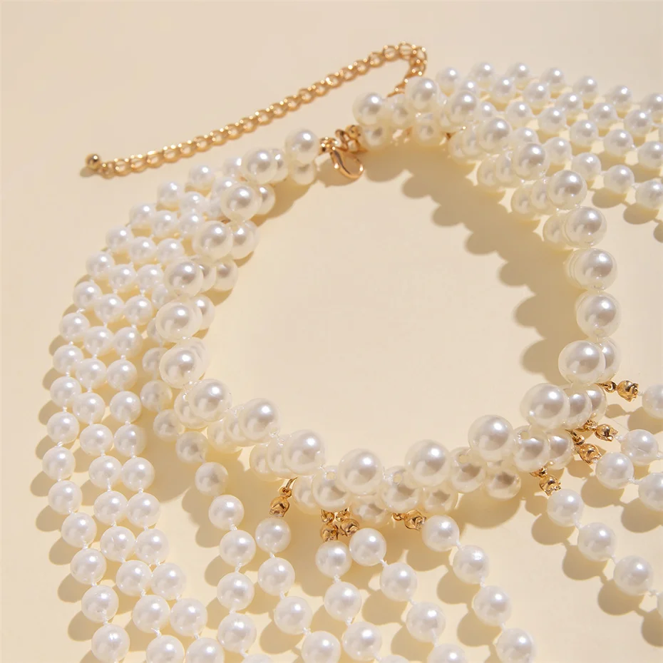 Bridal Tassel Imitation Pearl  - огляд і ціна Body Jewelry Necklace