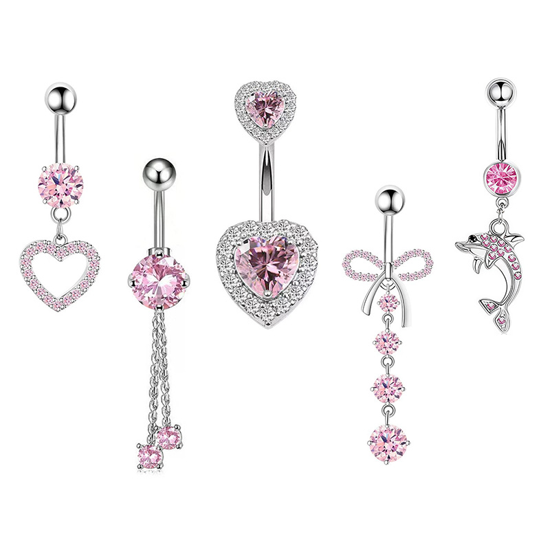 1PCS Pink Crown Belly Button R - огляд і ціна Body Jewelry Piercing