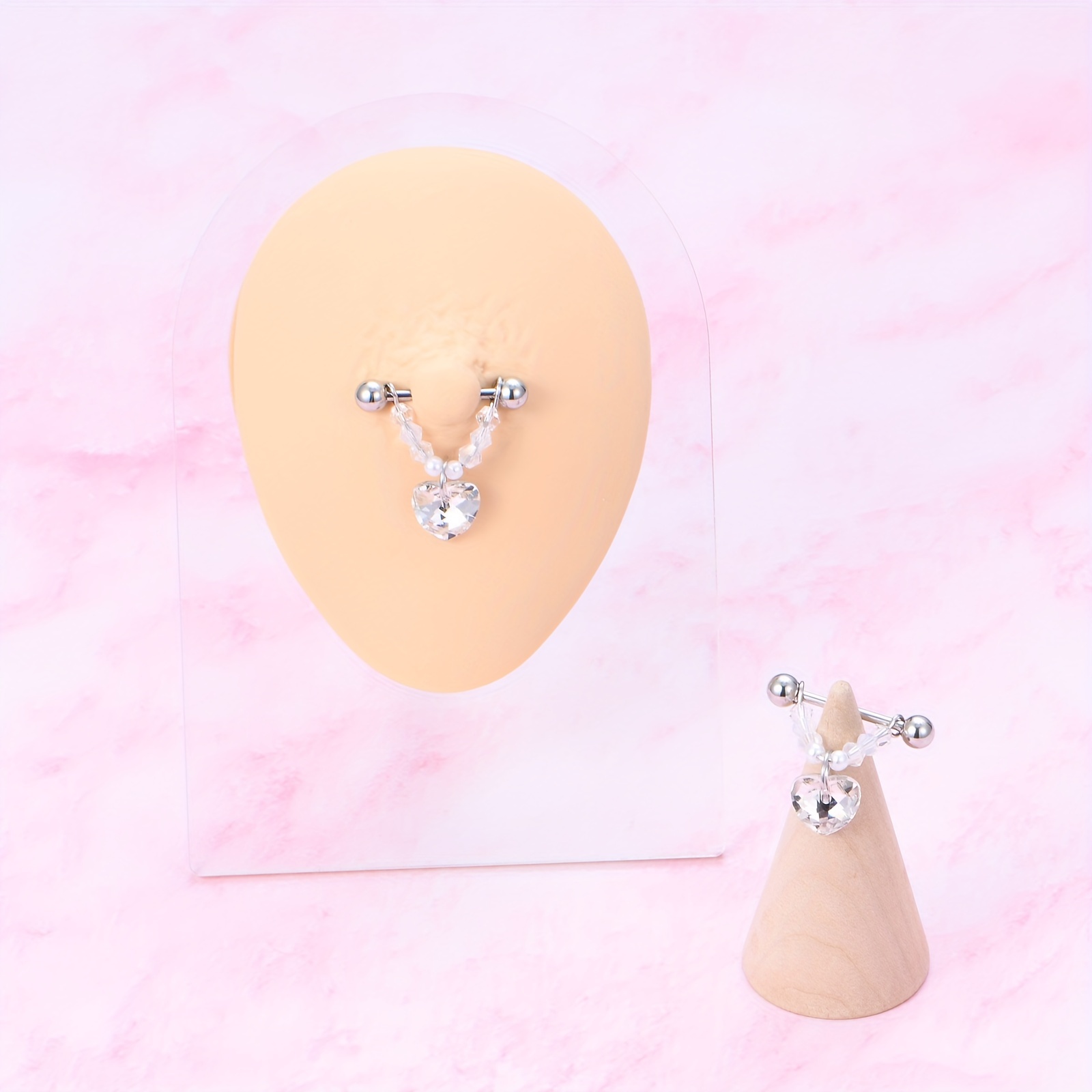 1Pair Trendy Nipple Piercings  - огляд і ціна Body Jewelry Nipple Chain