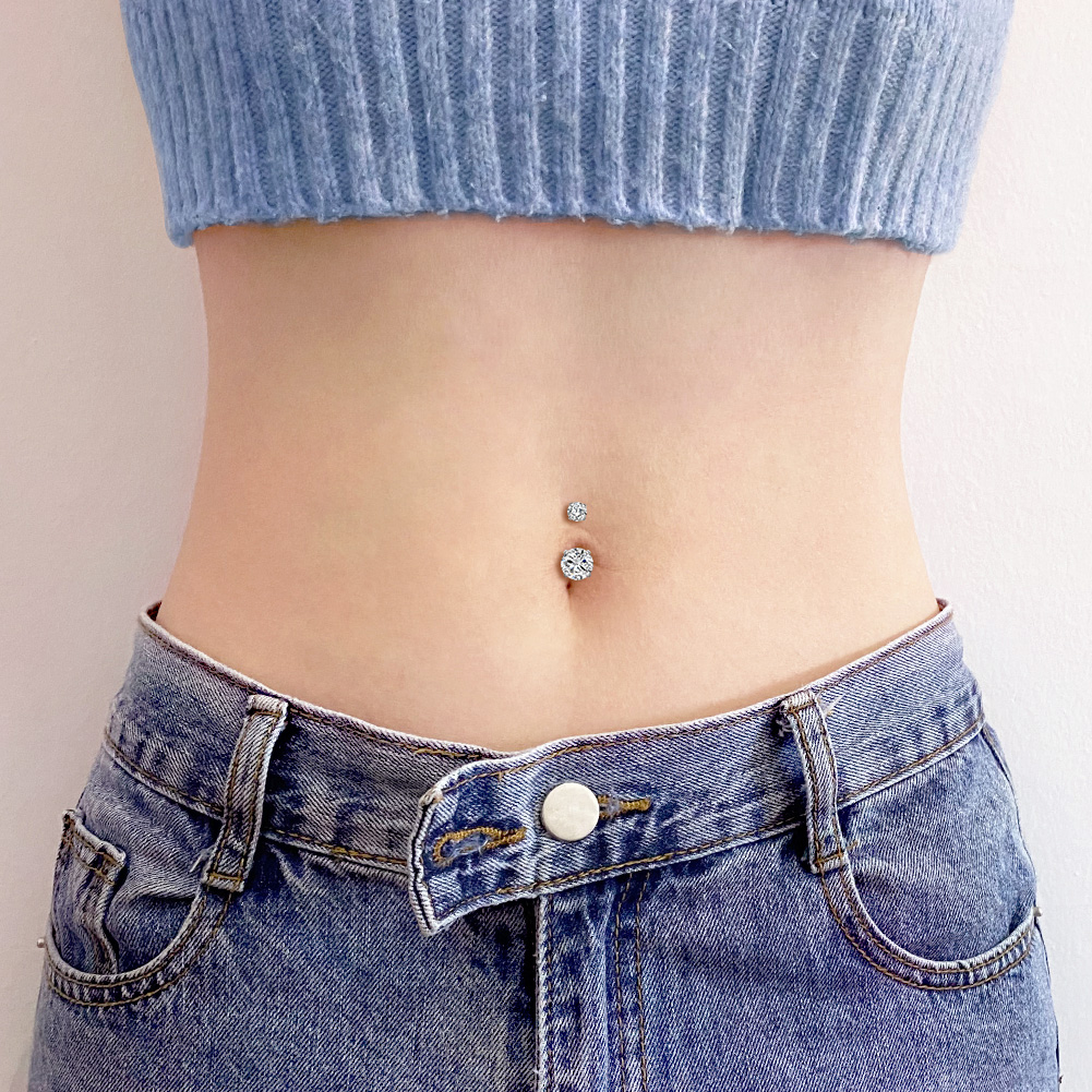 Fake Belly Piercing Cubic Zirc - огляд і ціна Body Jewelry Piercing