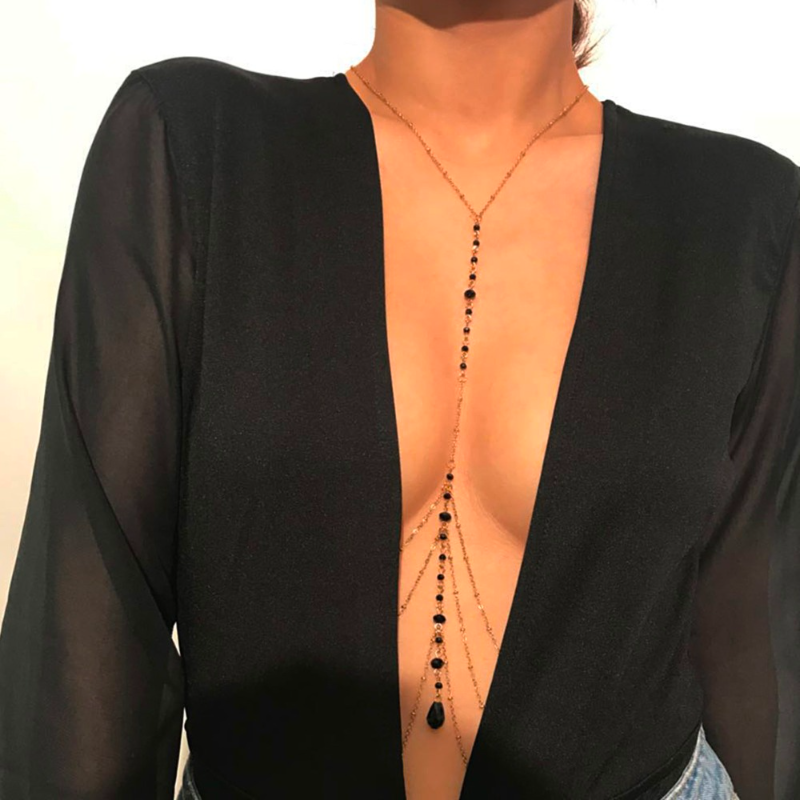Sexy Multilayer Tassel Bead Be - огляд і ціна Body Jewelry Necklace
