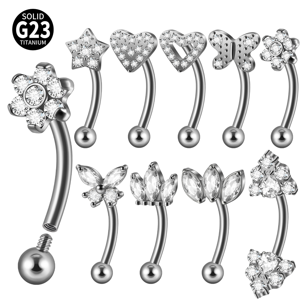 Dreamlee 1Pc G23 Titanium Rook - огляд і ціна Eyebrow Curved Barbell