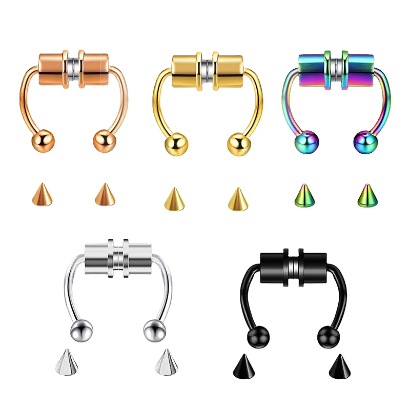 Fake Piercing Nose Ring Hoop S - огляд і ціна Body Jewelry Piercing