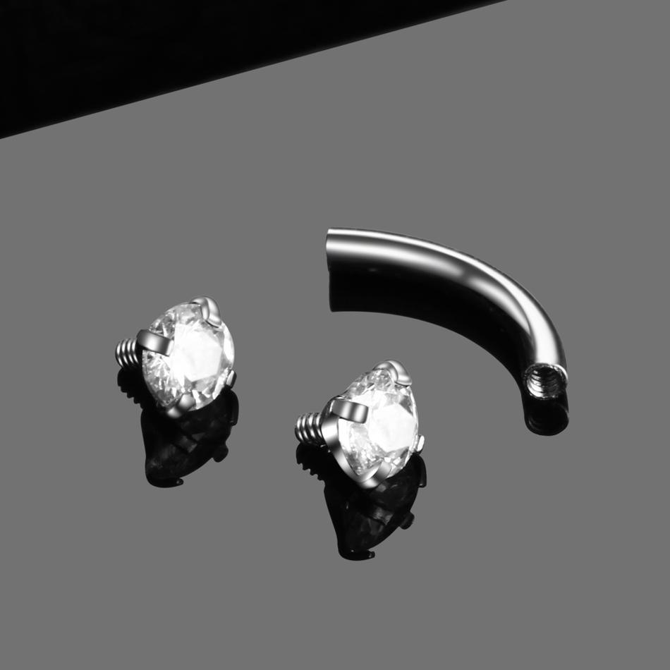 1PC Steel Curved Barbell Pierc - огляд і ціна Eyebrow Curved Barbell