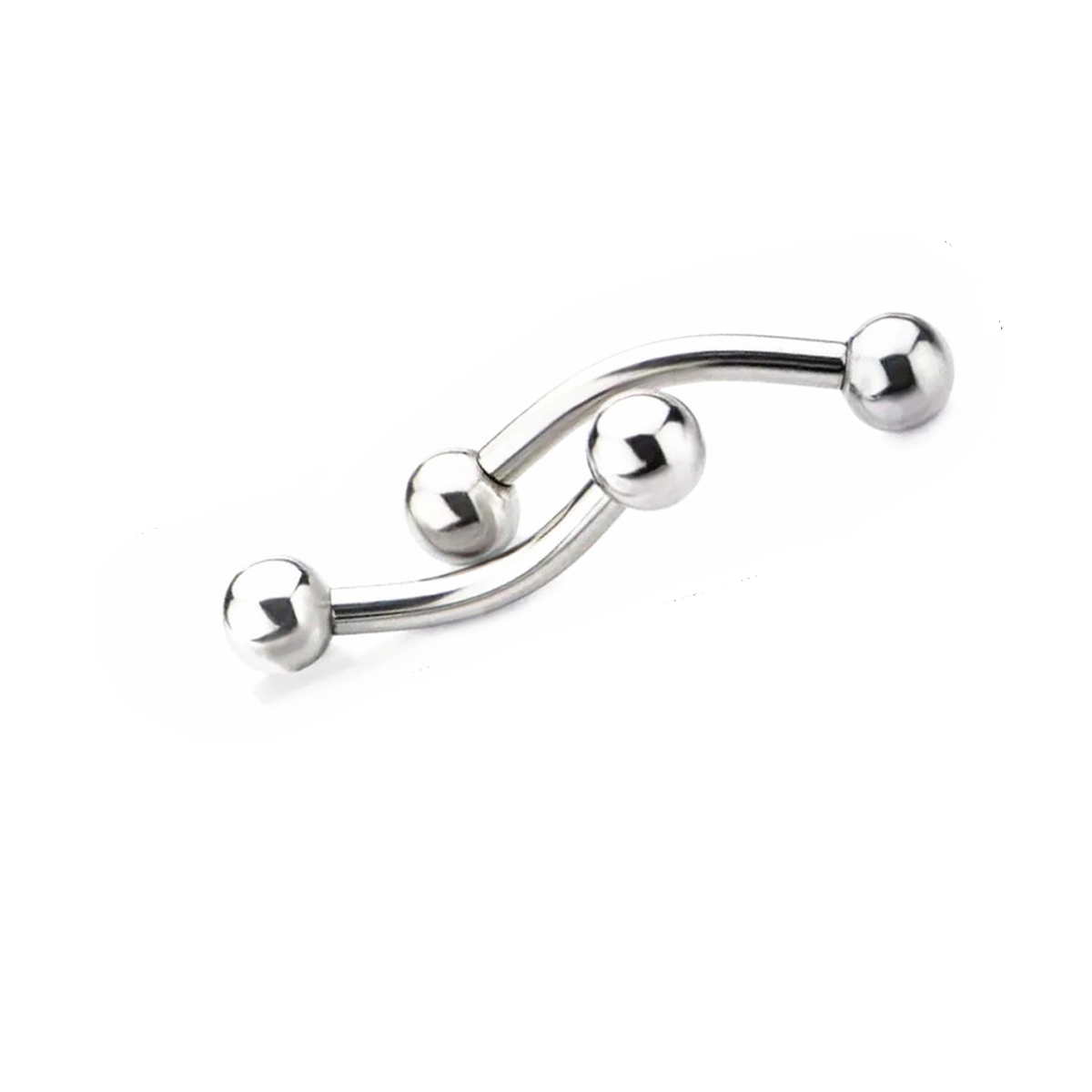 10 Pcs ASTM F136 Titanium 14G  - огляд і ціна Eyebrow Curved Barbell