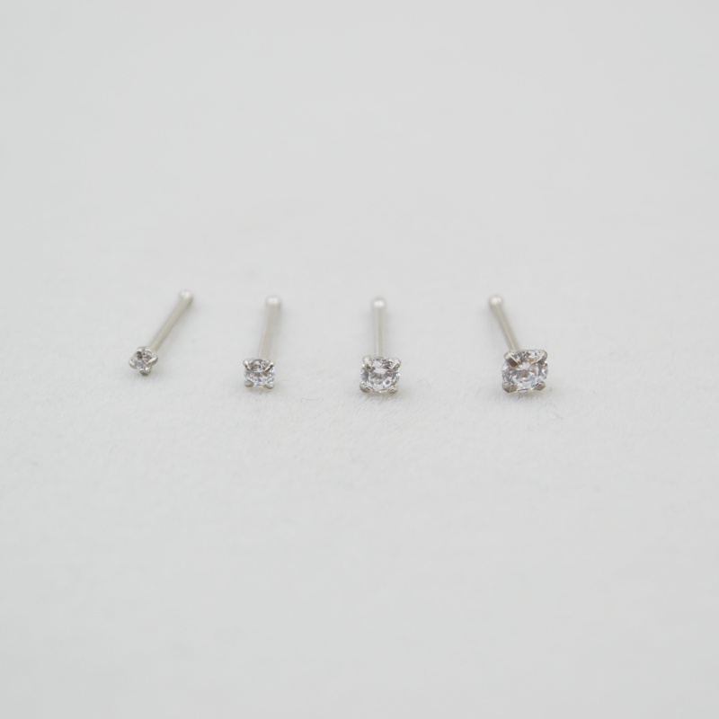 Wholesale 50pcs/Lot 20G Sliver - огляд і ціна Nostril Screw Pin