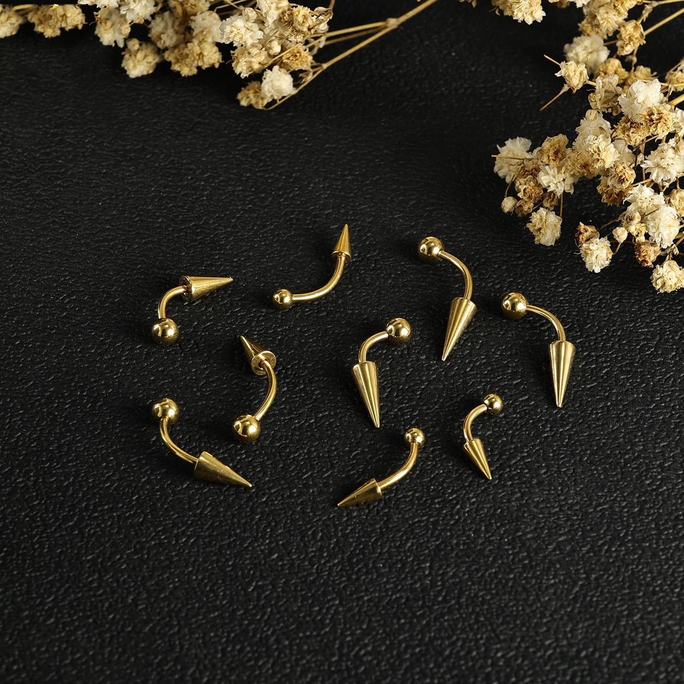 1PC 16G Long Spike Bridge Stai - огляд і ціна Eyebrow Curved Barbell