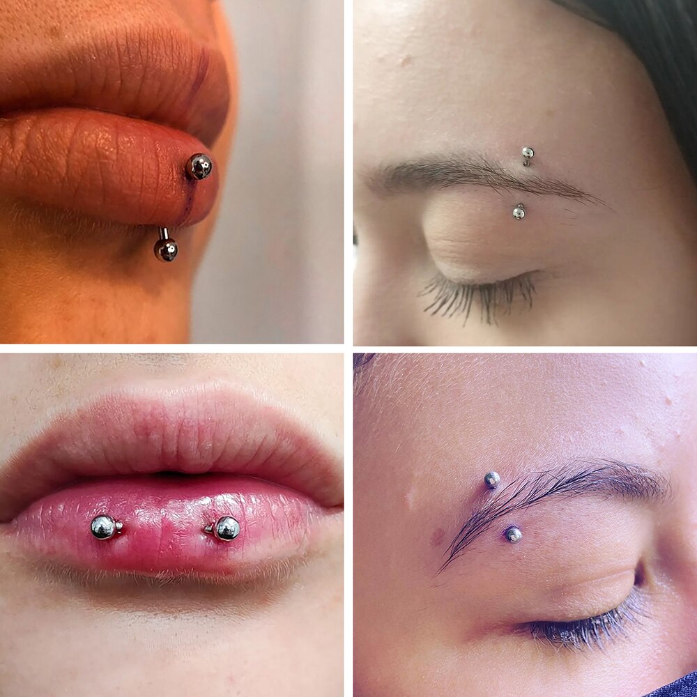1Pc Titanium Piercing Curved B - огляд і ціна Eyebrow Curved Barbell