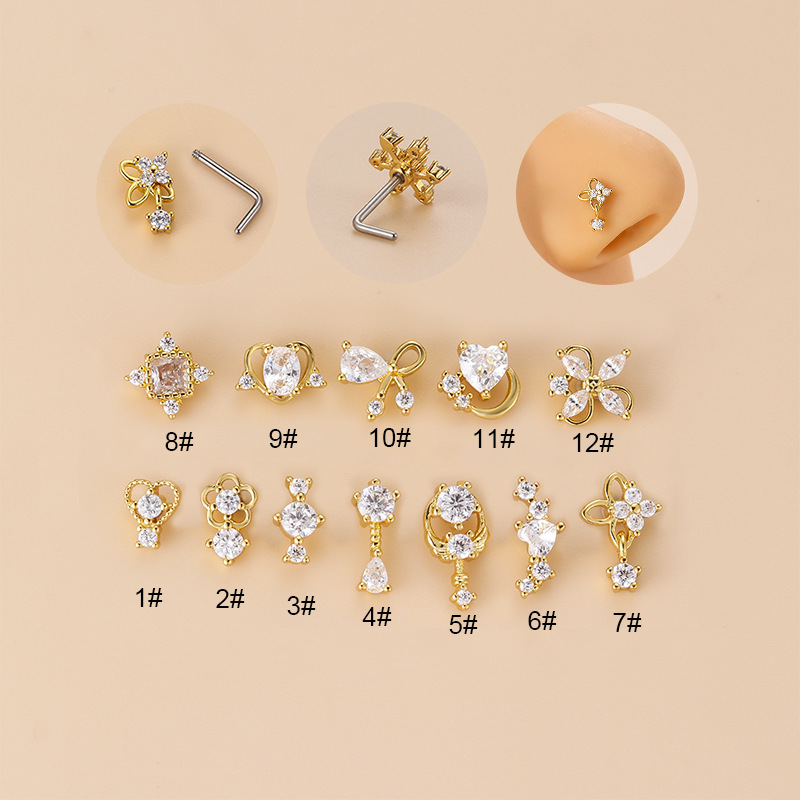 1PC 20G 316L Surgical Stainles - огляд і ціна Body Jewelry Indian