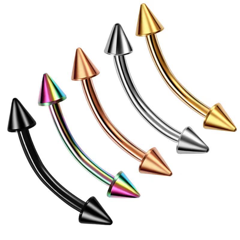 2Piece Titanium Steel Eyebrow  - огляд і ціна Eyebrow Curved Barbell