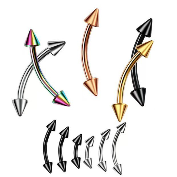 2Piece Titanium Steel Eyebrow  - огляд і ціна Eyebrow Curved Barbell