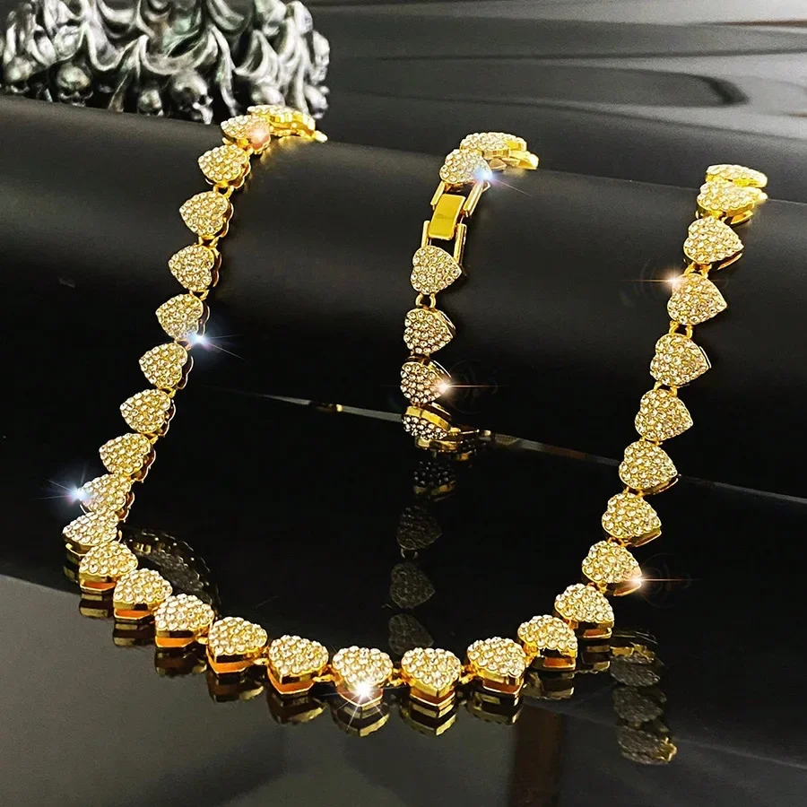 45CM New Hip Hop Tennis Chain  - огляд і ціна Body Jewelry Necklace