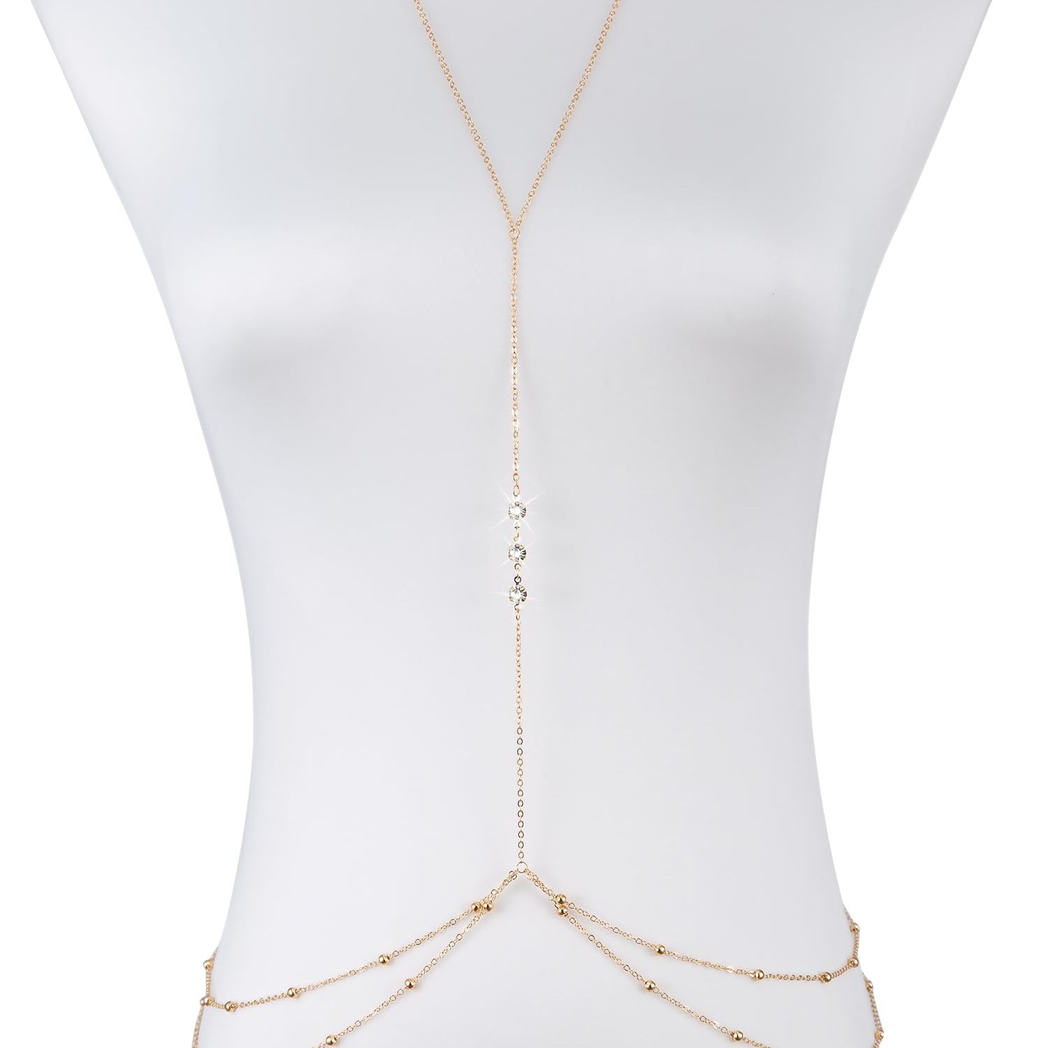 Simple Long Imitation crystal  - огляд і ціна Body Jewelry Necklace