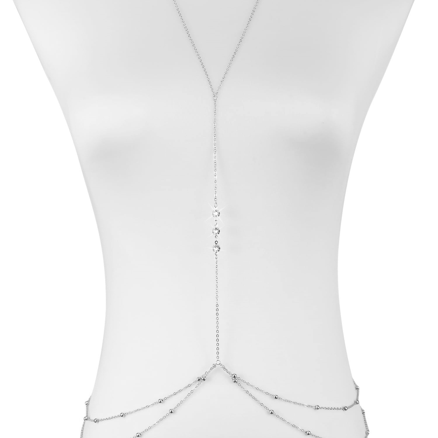 Simple Long Imitation crystal  - огляд і ціна Body Jewelry Necklace