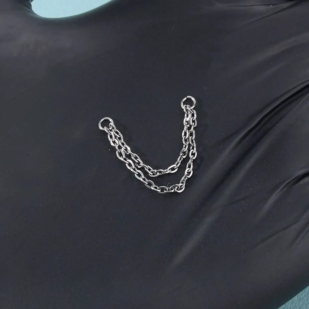 Titanium Nose Chain Three Laye - огляд і ціна Body Jewelry Piercing
