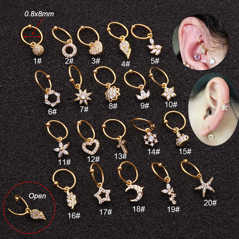 1Pc Universal ring Hoop earrin - огляд і ціна Body Jewelry Universe