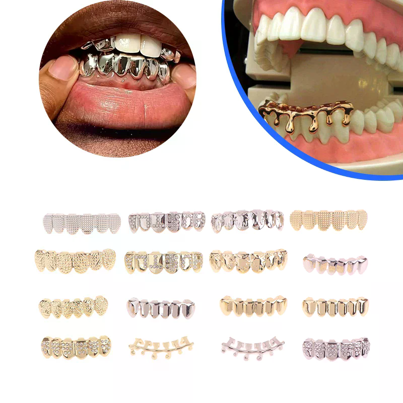 Hip Hop Metal Teeth Grillz Top - огляд і ціна Body Jewelry Universe