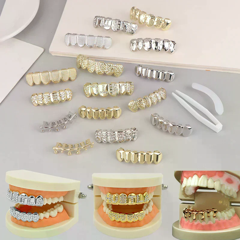 Hip Hop Metal Teeth Grillz Top - огляд і ціна Body Jewelry Universe