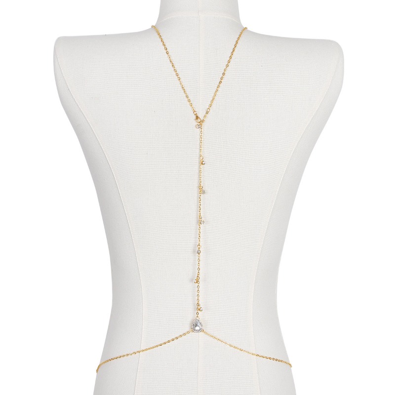 Bride Backless Rhinestone Wate - огляд і ціна Body Jewelry Back