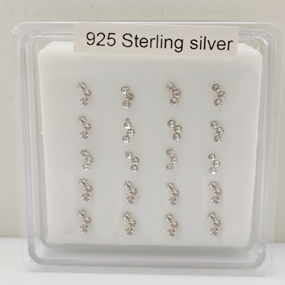 925 Sterling silver crystal no - огляд і ціна Body Jewelry Indian