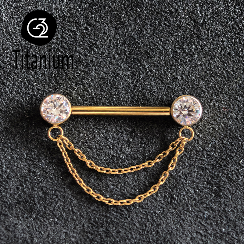 ASTM F136 Titanium Nipple Pier - огляд і ціна Body Jewelry Nipple Chain
