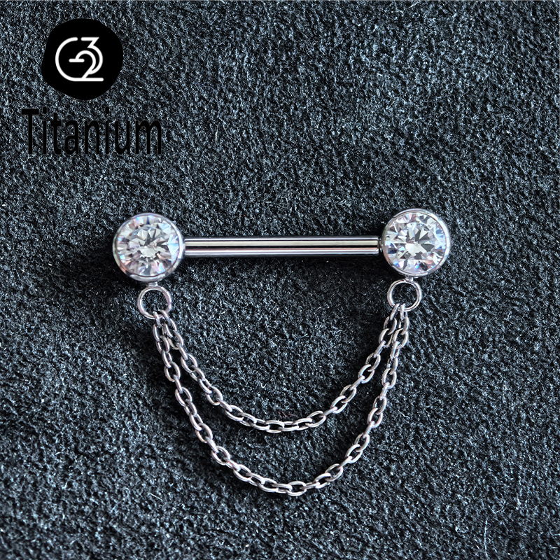 ASTM F136 Titanium Nipple Pier - огляд і ціна Body Jewelry Nipple Chain