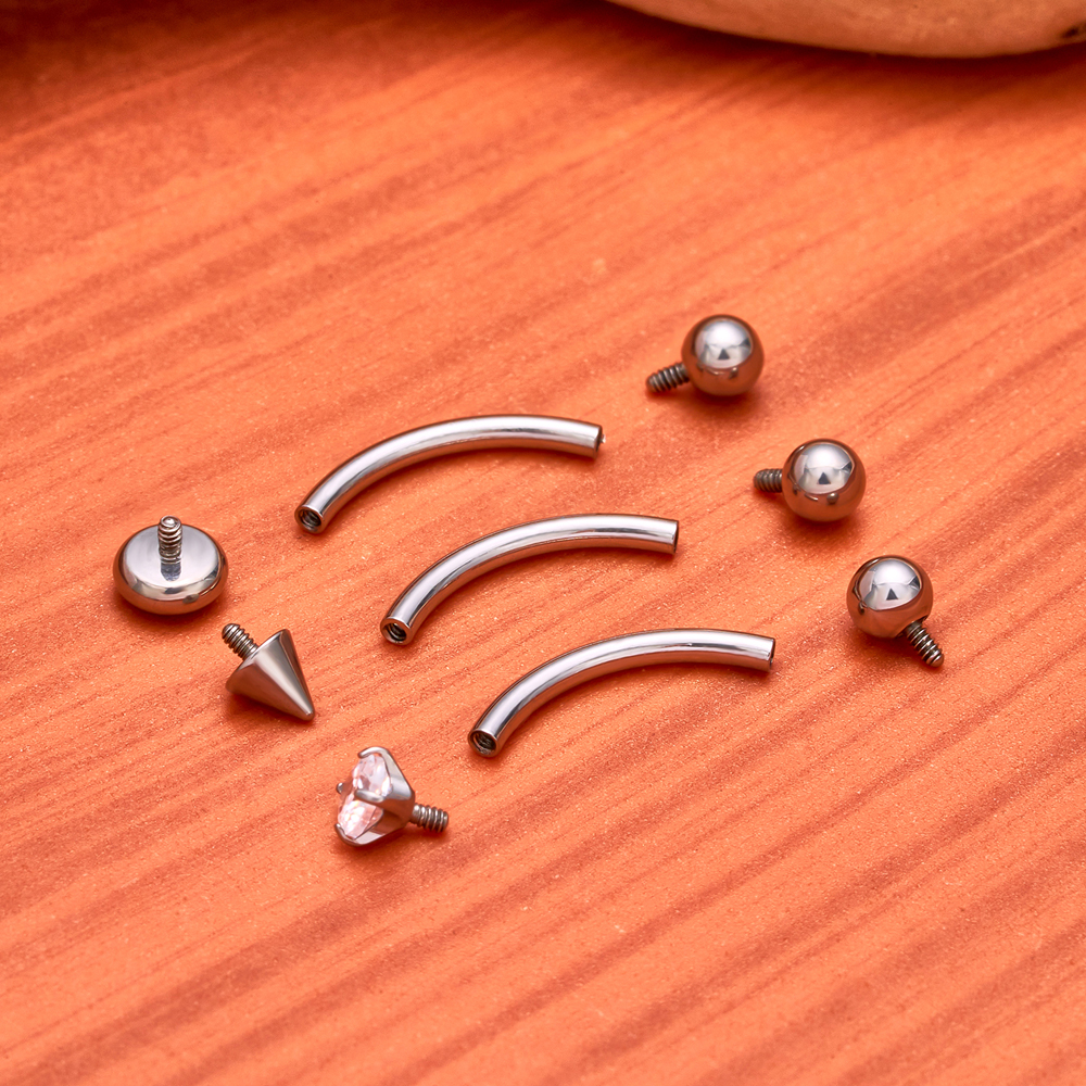 1/5PCS ASTM F136 Titanium Inte - огляд і ціна Eyebrow Curved Barbell