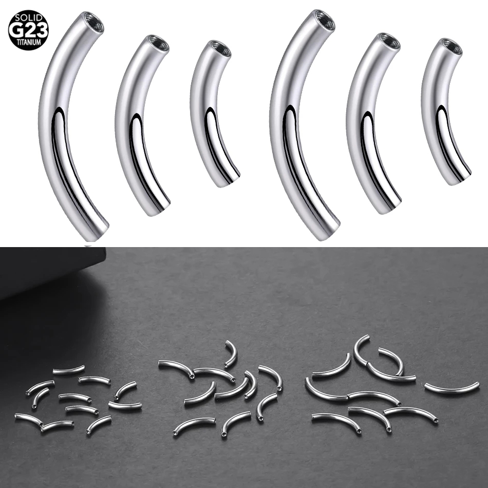 10Pcs/set G23 Titanium Interna - огляд і ціна Eyebrow Curved Barbell