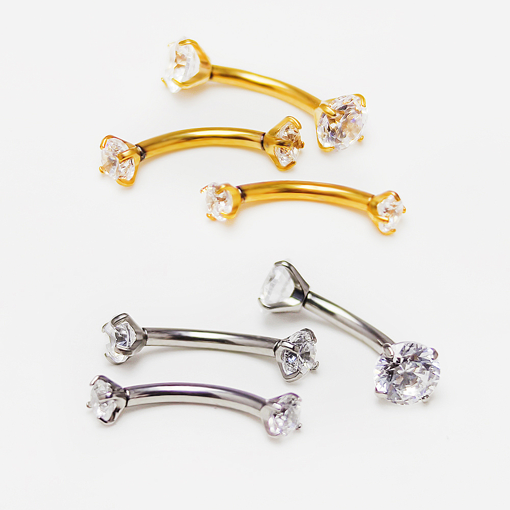 F136 Titanium Piercing 3-5mm O - огляд і ціна Eyebrow Curved Barbell