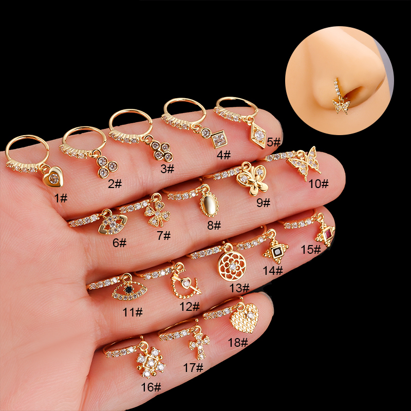 Stainless Steel Nose Ring with - огляд і ціна Body Jewelry Indian