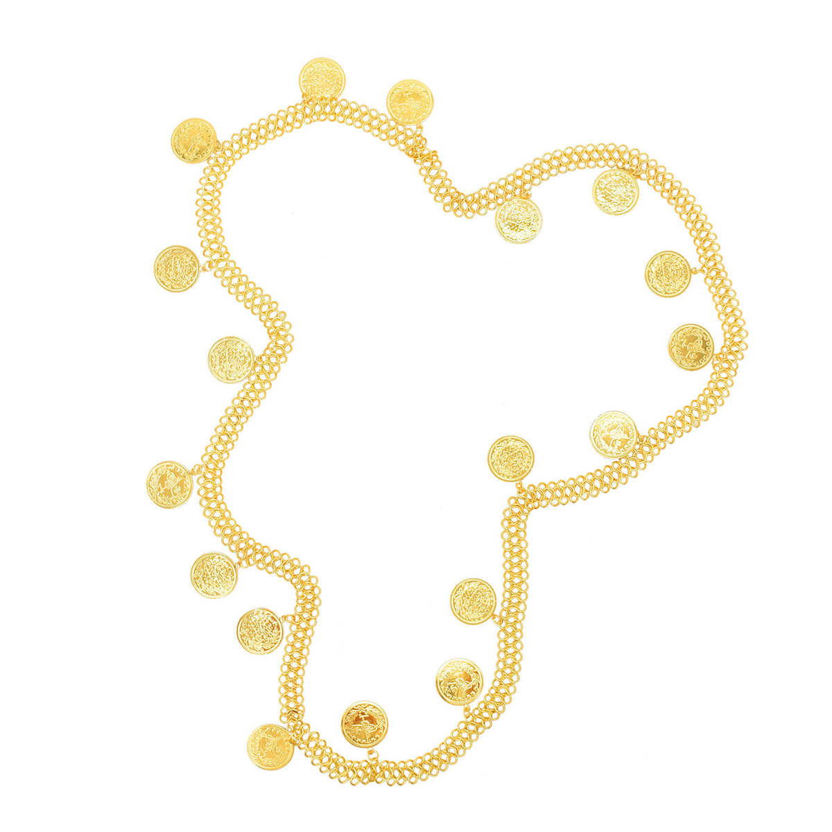 Gold Plated Simple Large Coins - огляд і ціна Body Jewelry Indian