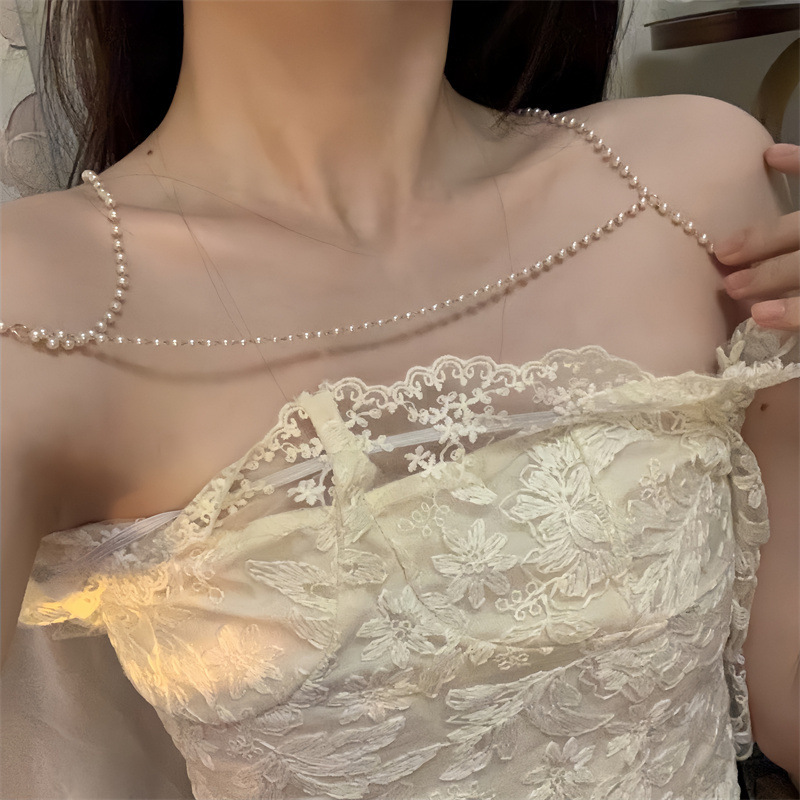 Boho Pearl Bridal Shoulder Nec - огляд і ціна Body Jewelry Necklace